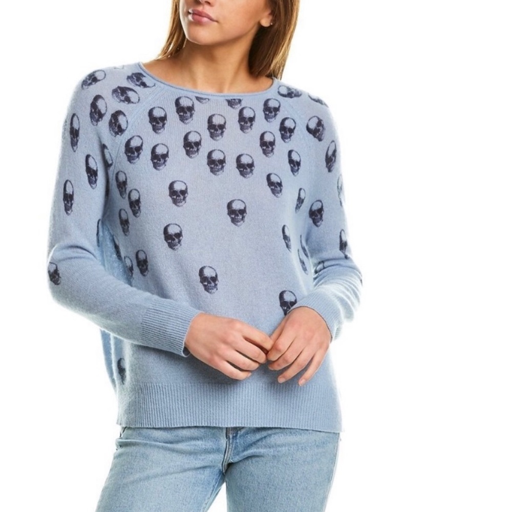 Blue Skull Cashmere NWT Small